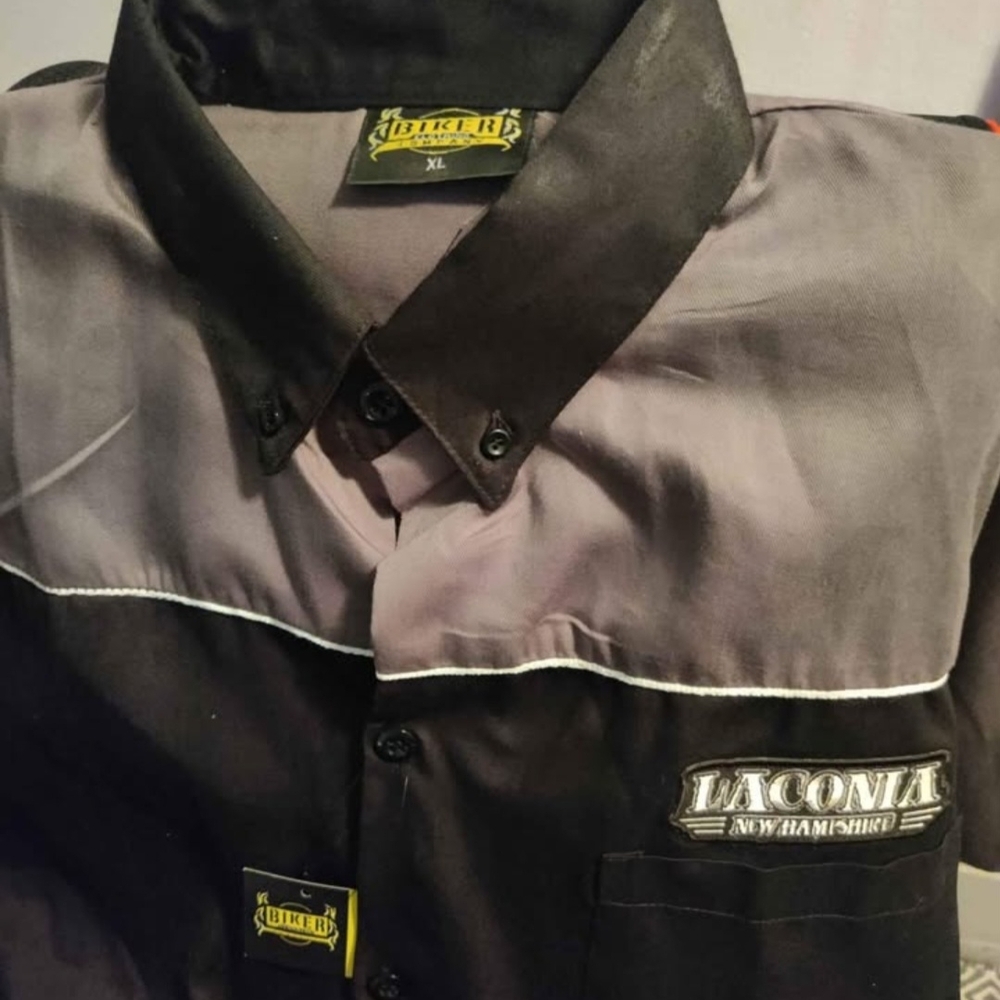 New Hampshire Black and Gray Men's Shirt